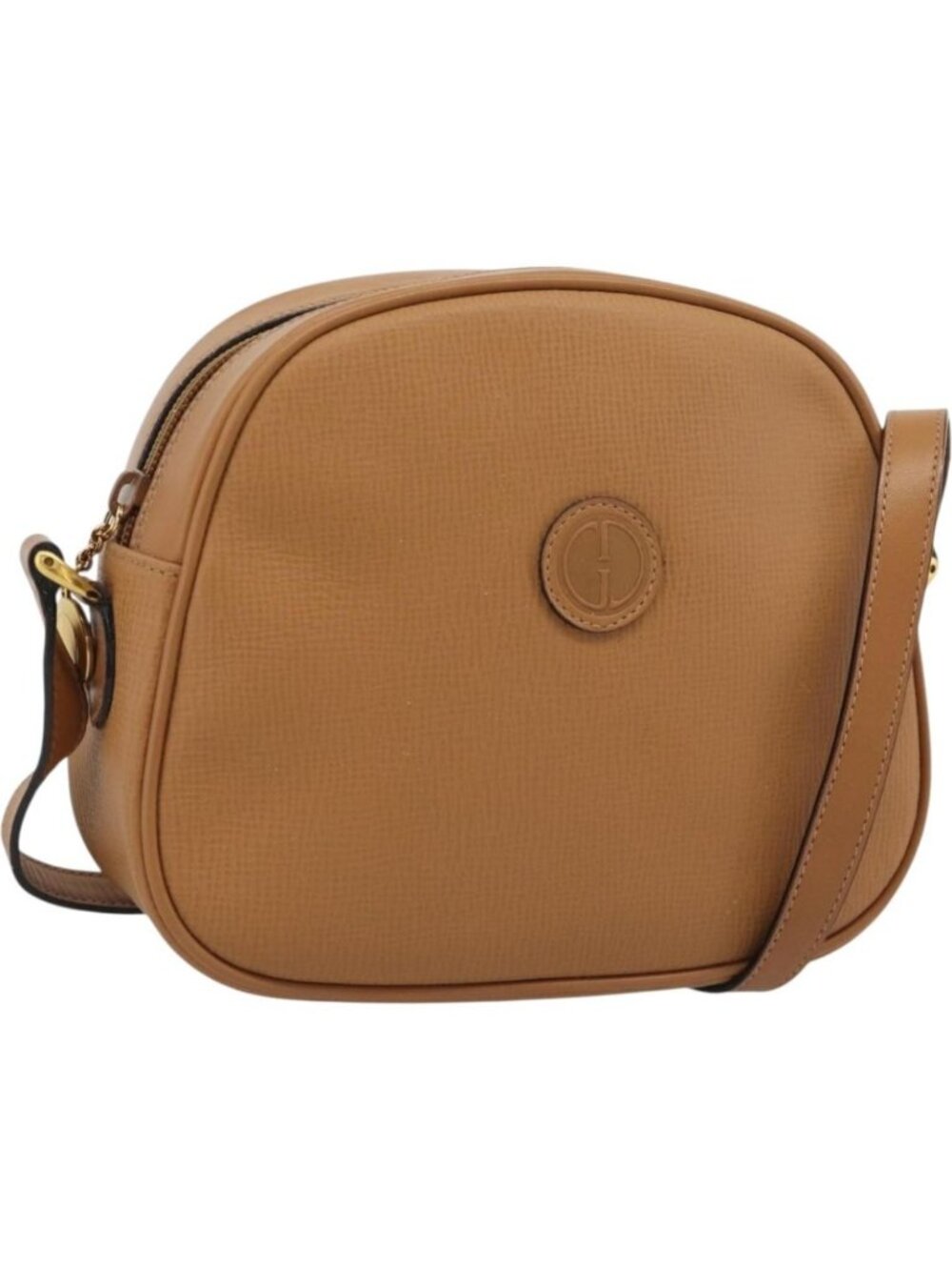 GUCCI Shoulder Bag Leather Brown Gold 007 115 0175